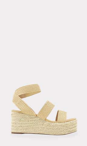 ADDY SANDALIAS ABIERTAS DE TACON WEDGE DESTALONADAS CON ANKLE STRAP ANCHO AJUSTABLE Y CINTA ARRIBA DE LOS DEDOS PARA CHICA 