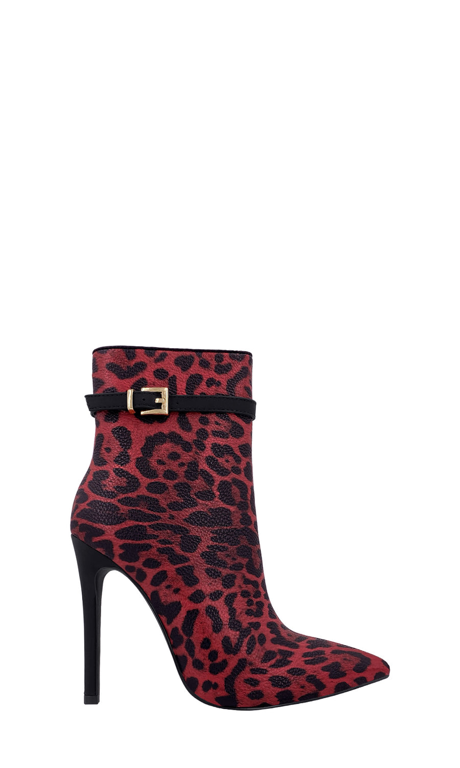 AFRICA LOOK SEXY COMBINANDO BOTINES ROJOS DE LEOPARDO CON SKINNY JEANS Y BLUSA NEGRA DE MESH PARA VERSE EN TENDENCIA